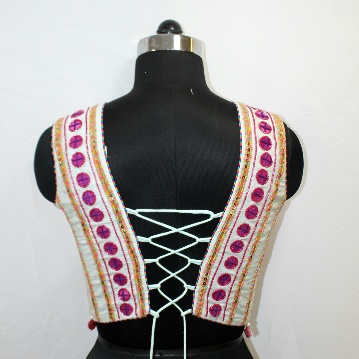 Designer Hand Work Sleeveless Blouse - image 2
