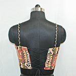 Hand Work & Gauthi Print Sleeveless Blouse for Navratri - image 2