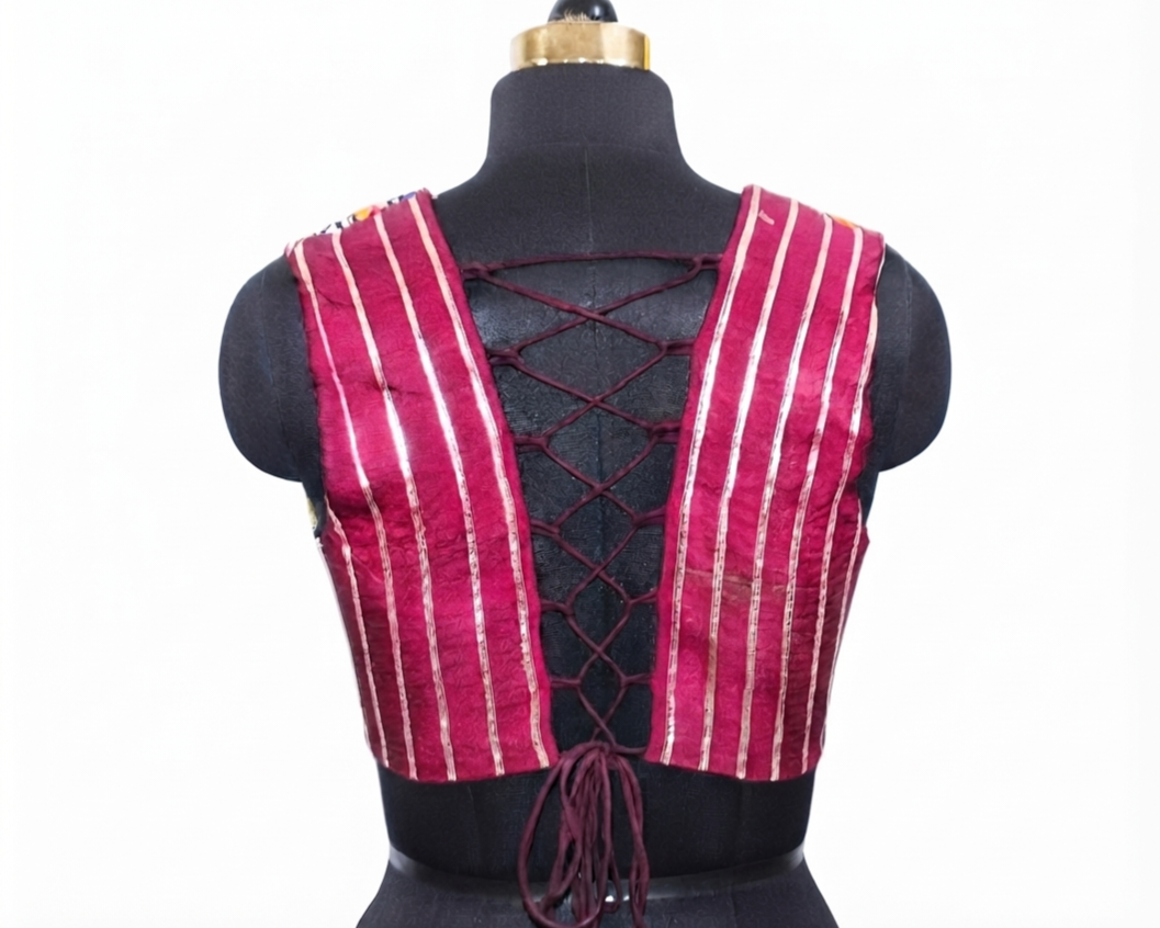 Navratri Festival Sleeveless Blouse - image 2