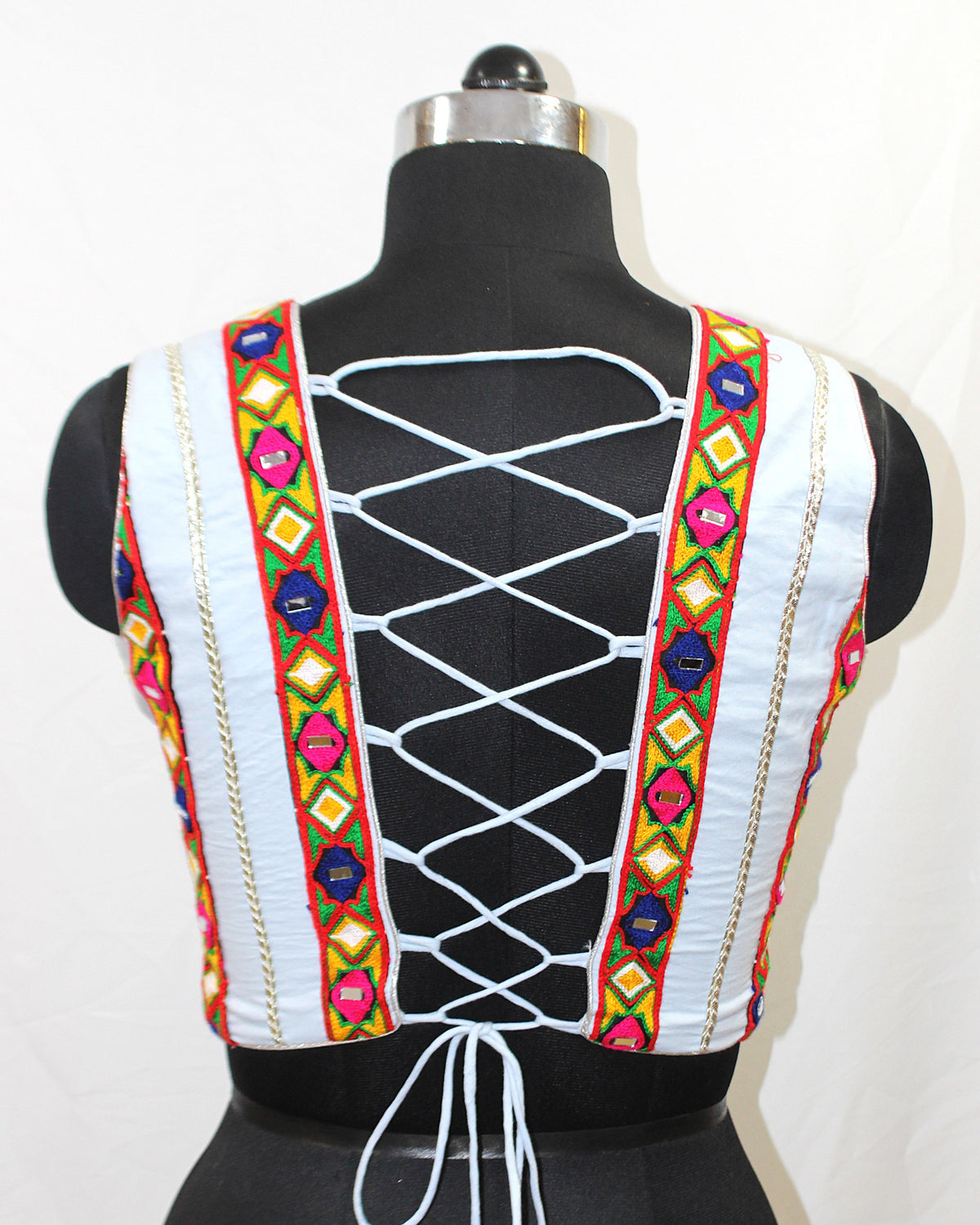 V-Neck Hand Embroidered Blouse Choli for All Occasions - image 2