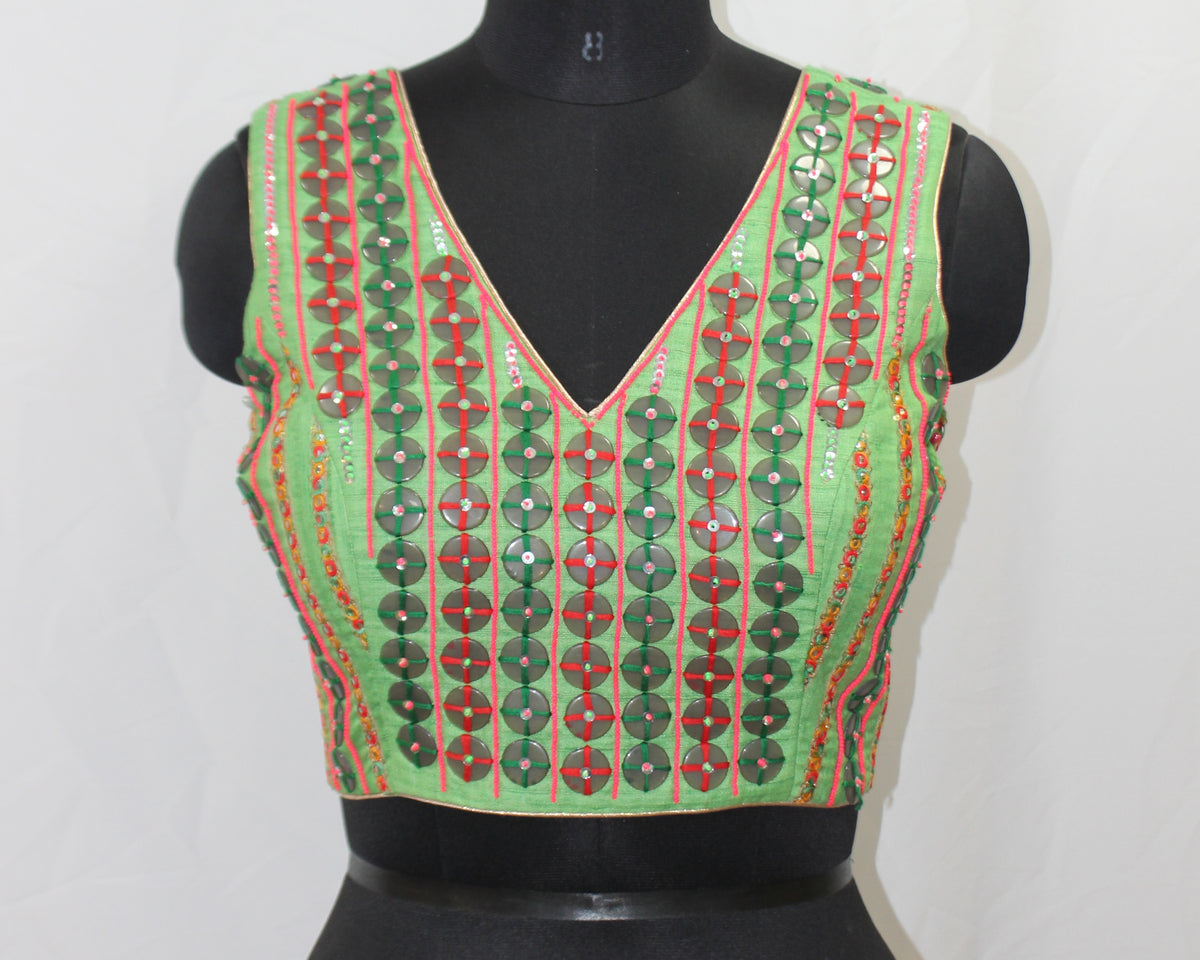 Navratri Blouse Choli with Full Hand Embroidery - image 2