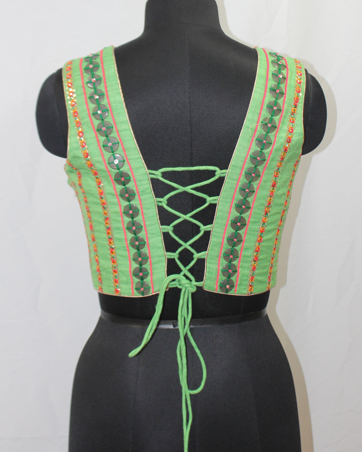 Navratri Blouse Choli with Full Hand Embroidery - image 3