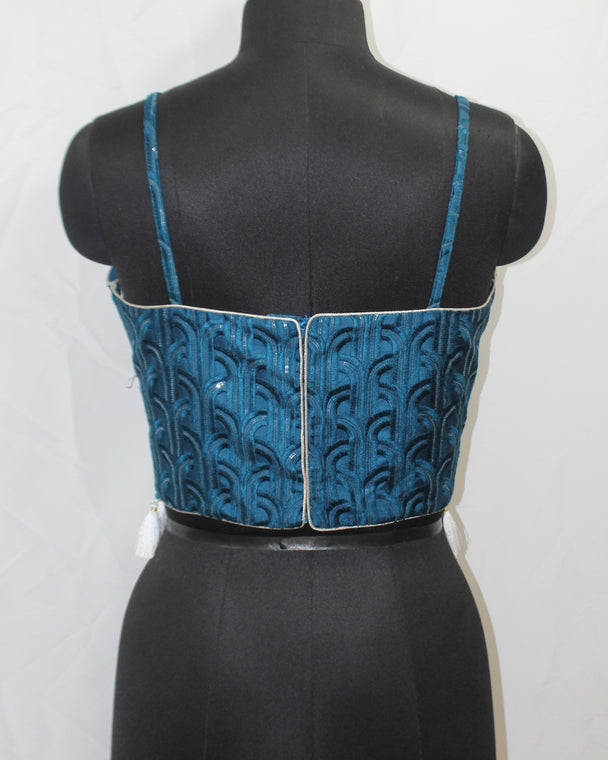 BLOUSE TOP SLEEVE LESS WITH STRING STRAP SHOULDER