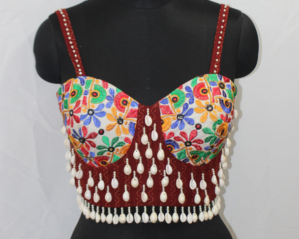 BLOUSE SLEEVE LESS WITH STRING STRAP SHOULDER