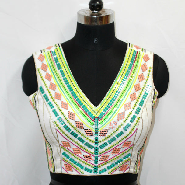 DESIGNER BLOUSE TOP WITH HAND WORK