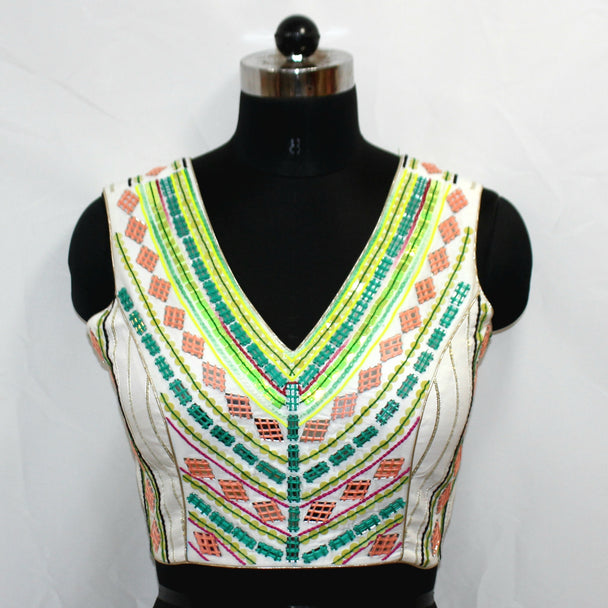 DESIGNER BLOUSE TOP WITH HAND WORK