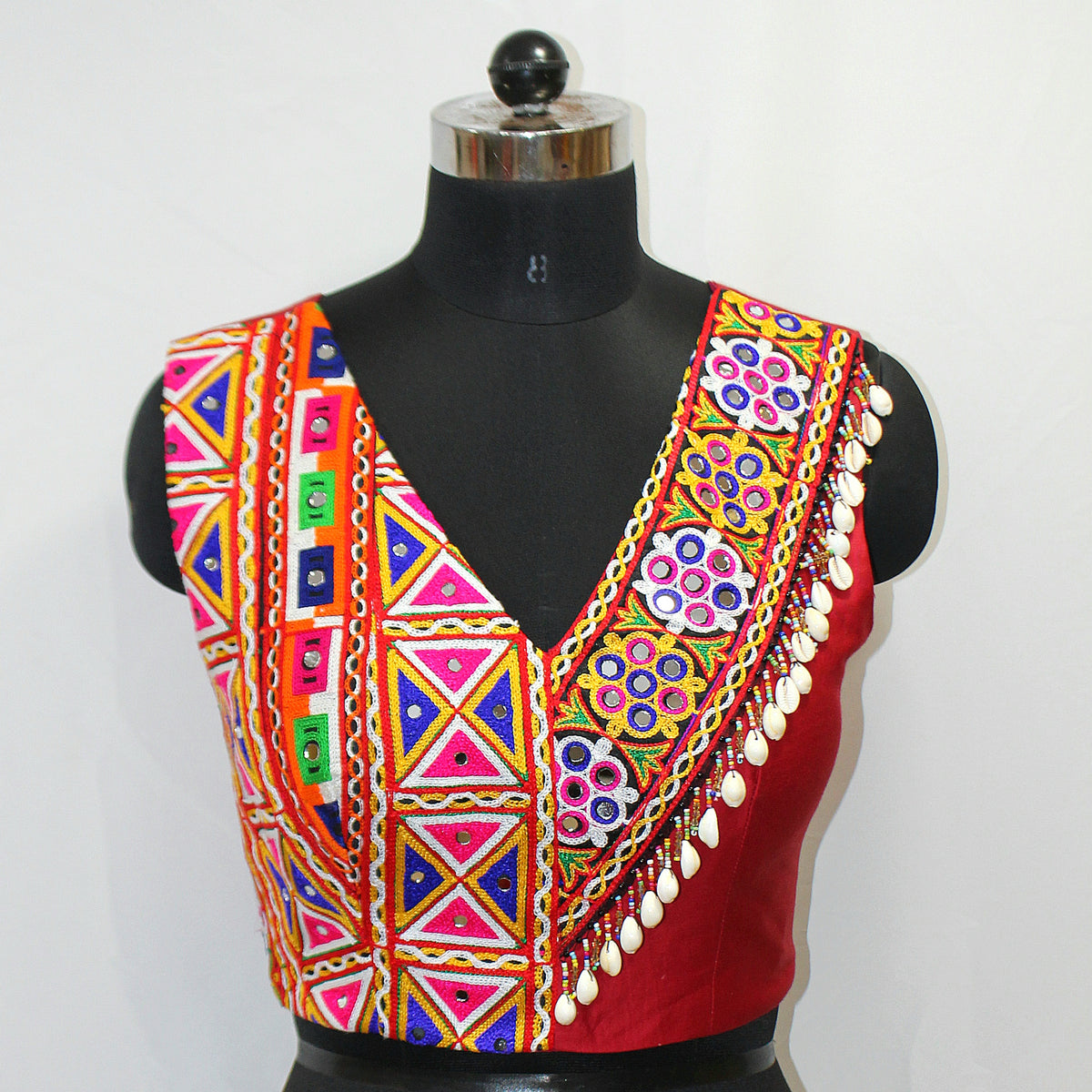 Lace & Hand Work Designer Blouse Top for Navratri - LABEL KAVITA