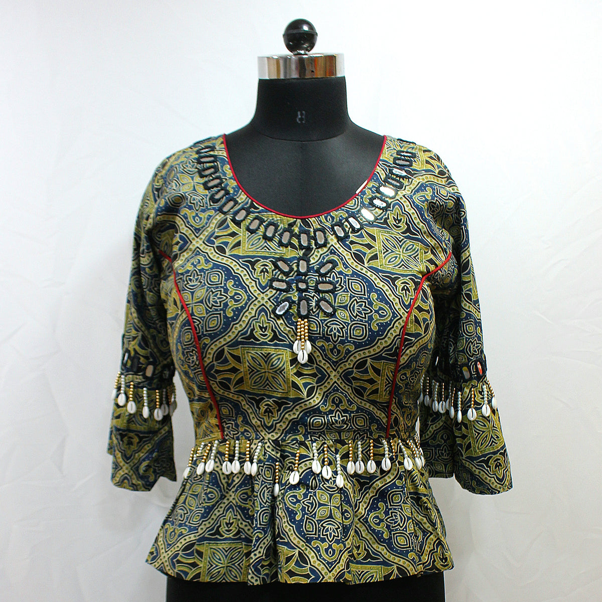 Cotton Full Sleeve Navratri Choli Top - LABEL KAVITA