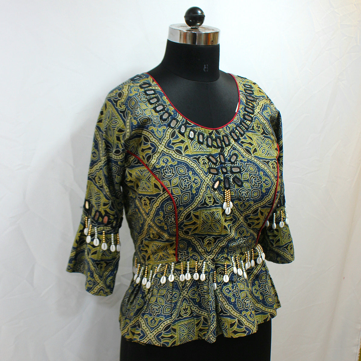 Cotton Full Sleeve Navratri Choli Top - image 2
