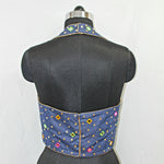 Halter Neck Hand & Mirror Work Blouse Top for Navratri - image 2