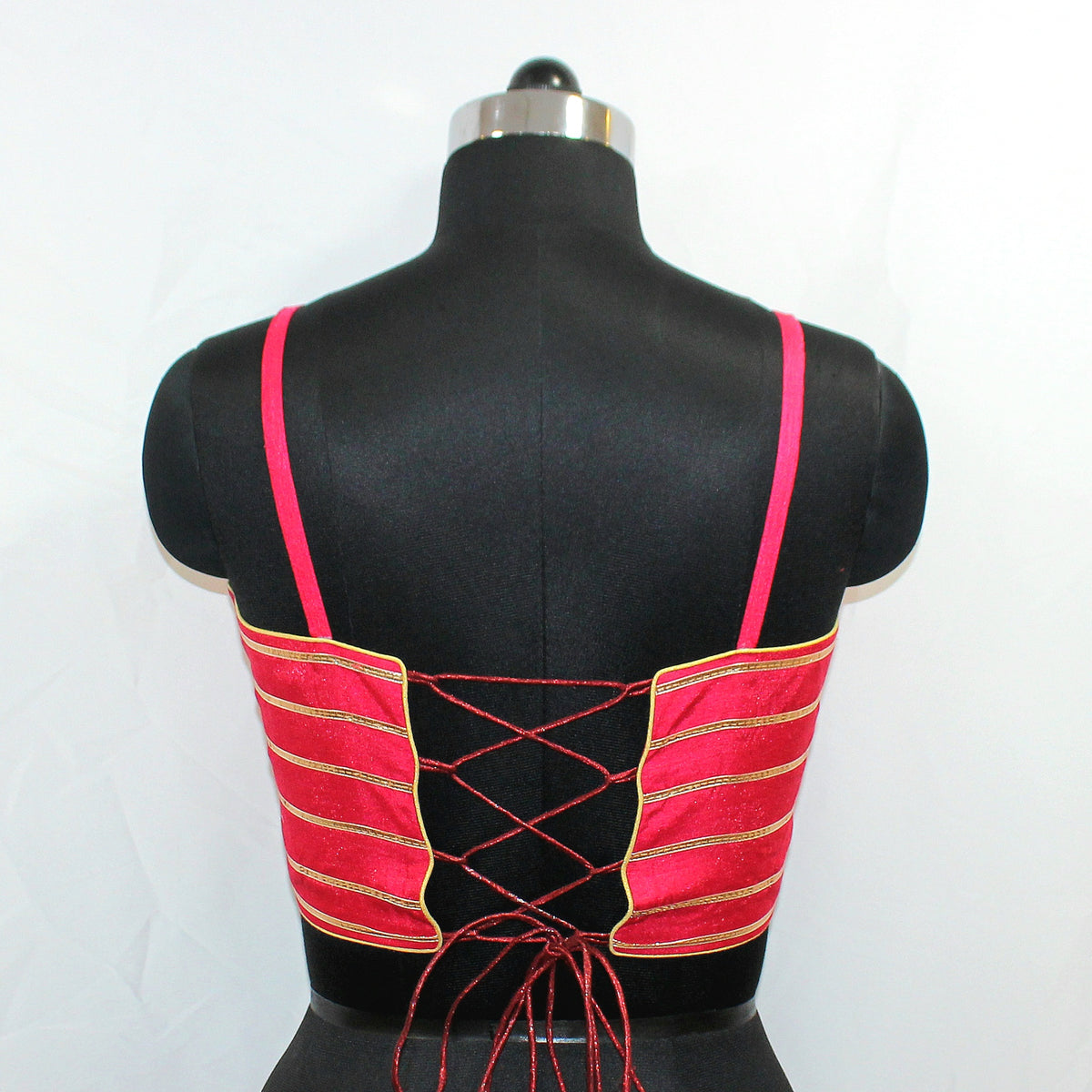 Rani Pink Silk Cotton Sleeveless Blouse - image 2