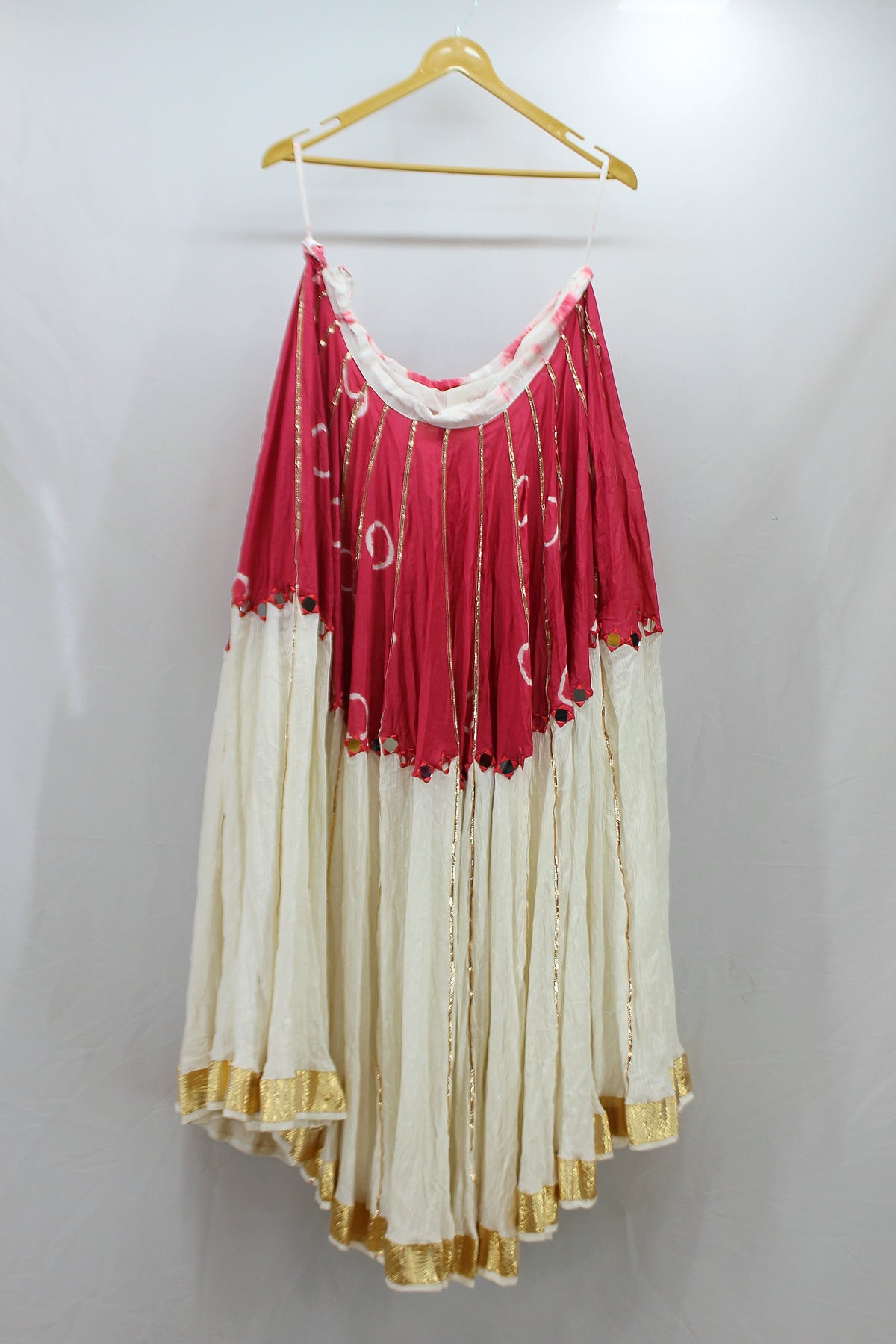 Batik Print Lehenga with Lace Work - image 3
